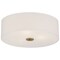 Access Lighting Mid Town, LED Flush Mount, Brushed Steel Finish, Fabric 64063LEDDLP-BS/WH - alternate 6